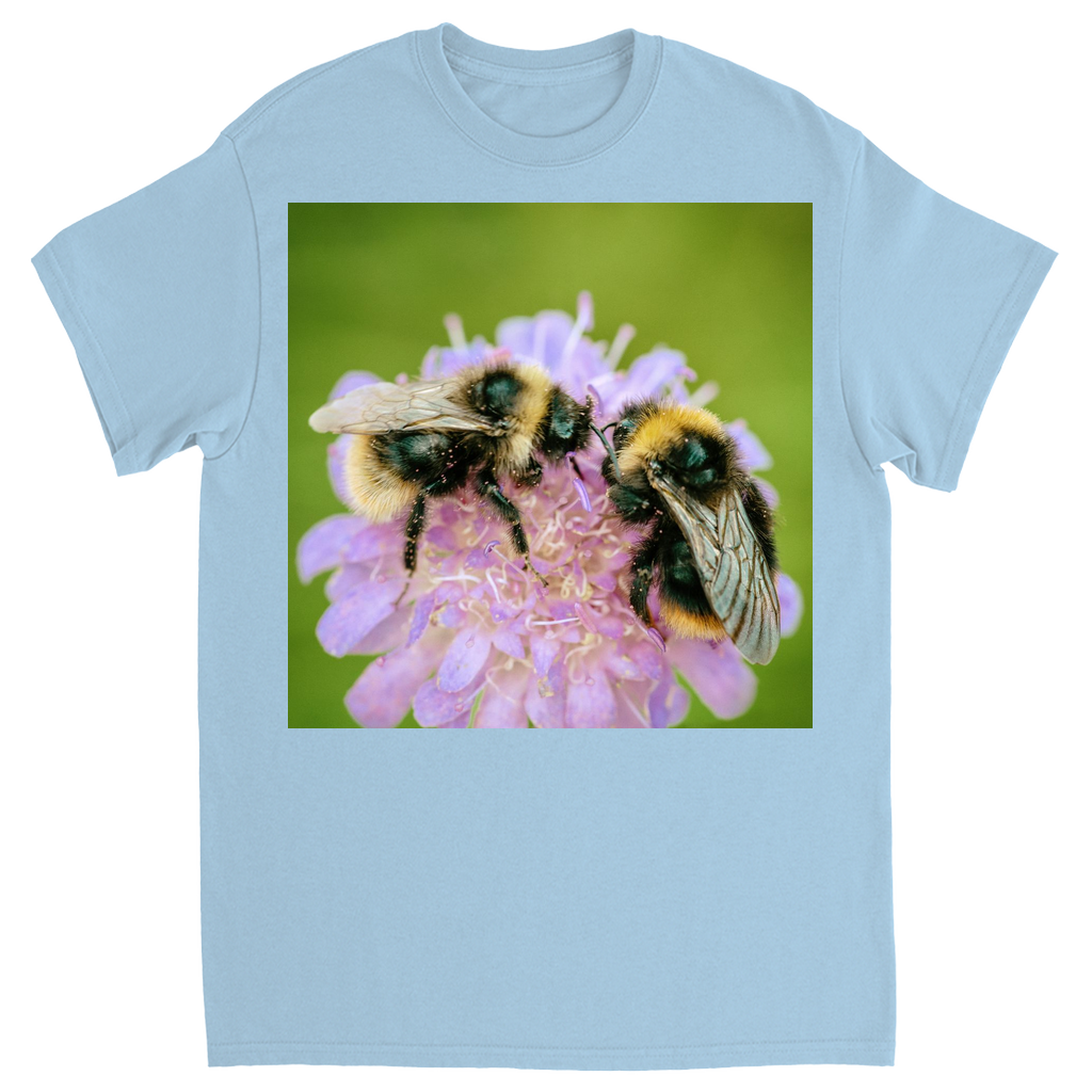 Nice To Meet You Bees Unisex Adult T-Shirt Light Blue Shirts & Tops apparel