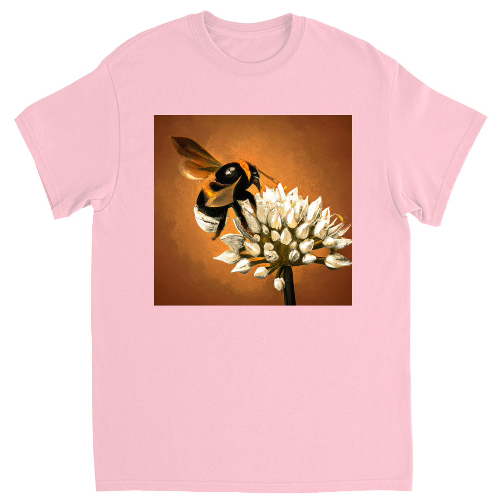 White Flower Welcoming Unisex Adult T-Shirt Light Pink Shirts & Tops apparel White Flower Welcoming