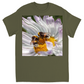 Bees Conspiring Unisex Adult T-Shirt Military Green Shirts & Tops apparel