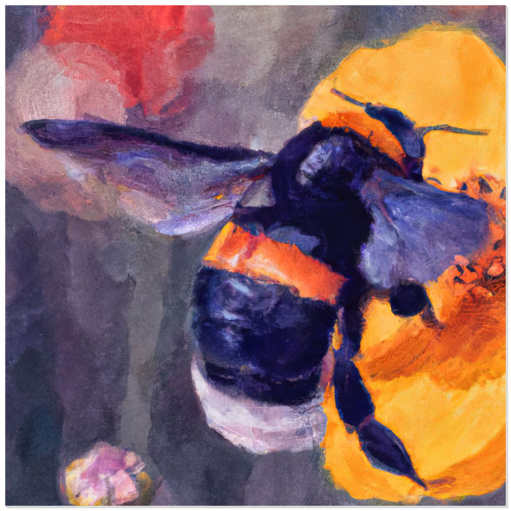 Color Bee 5 - Acrylic Print 12x12 inch Posters, Prints, & Visual Artwork Acrylic Prints Color Bee 5
