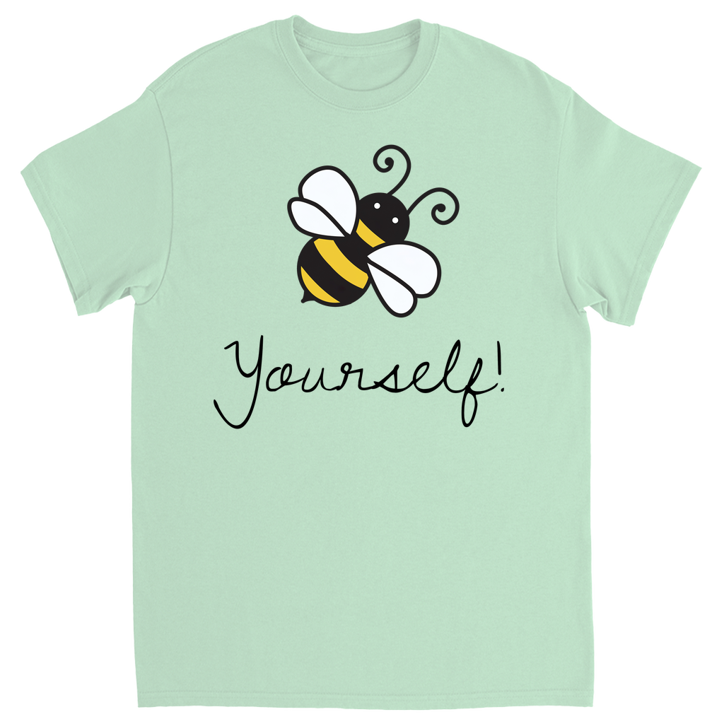 Bee Yourself Unisex Adult T-Shirt Mint Shirts & Tops apparel
