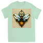 Blue Art Nouveau Bee T-Shirt Mint Shirts & Tops apparel Blue Art Nouveau Bee