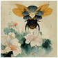 Vintage Japanese Paper Flying Bee Poster 20x20 inch 500044 - Home & Garden > Decor > Artwork > Posters, Prints, & Visual Artwork Poster Prints Vintage Japanese Paper Flying Bee