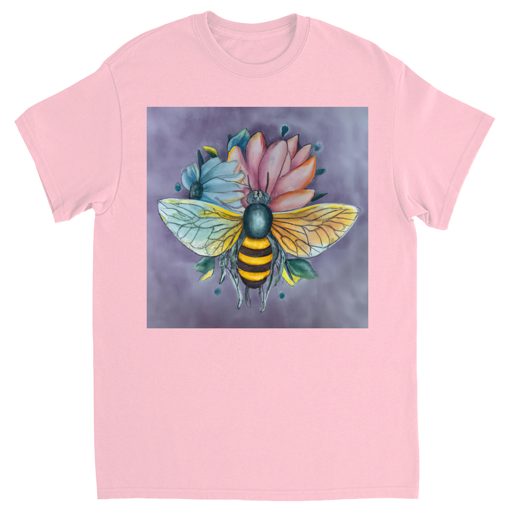 Pastel Dreams Bee Unisex Adult T-Shirt Light Pink Shirts & Tops apparel Pastel Dreams Bee