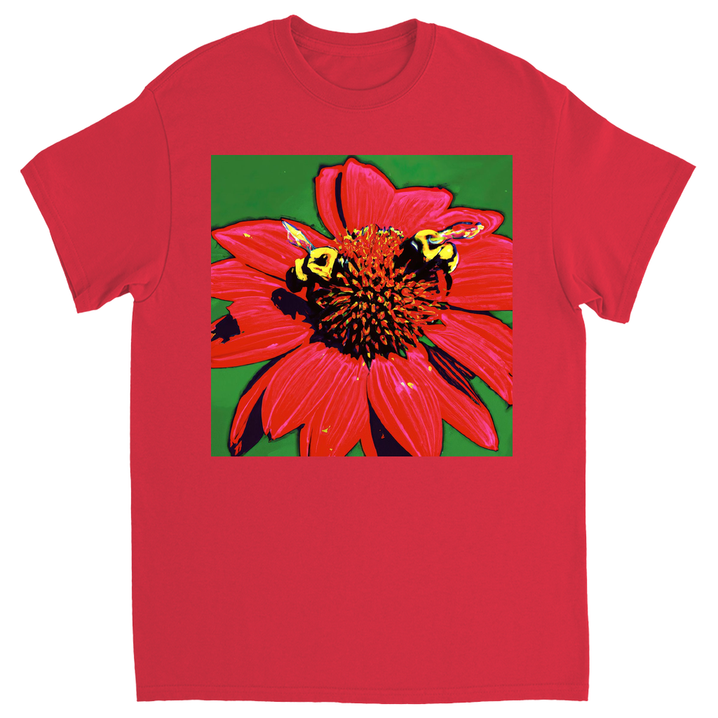 Red Sun Bee T-Shirt Red Shirts & Tops apparel
