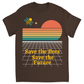 Save the Bees Save the Future Unisex Adult T-Shirt Dark Chocolate Shirts & Tops