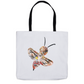 Abstract Crayon Bee Tote Bag Shopping Totes bee tote bag gift for bee lover gifts original art tote bag totes zero waste bag