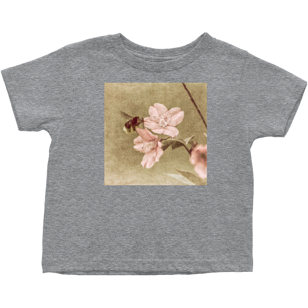 Before Dawn Bee Toddler T-Shirt Heather Grey Baby & Toddler Tops apparel Before Dawn Bee
