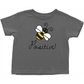 Bee Positive Toddler T-Shirt Charcoal Baby & Toddler Tops apparel