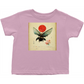 Vintage Japanese Bee with Sun Toddler T-Shirt Pink Baby & Toddler Tops apparel Vintage Japanese Bee with Sun