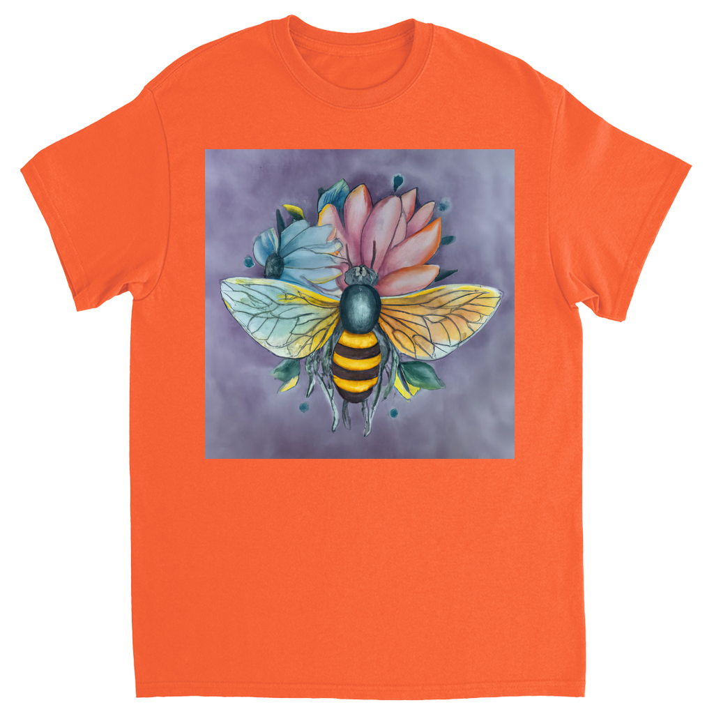 Pastel Dreams Bee Unisex Adult T-Shirt Orange Shirts & Tops apparel Pastel Dreams Bee