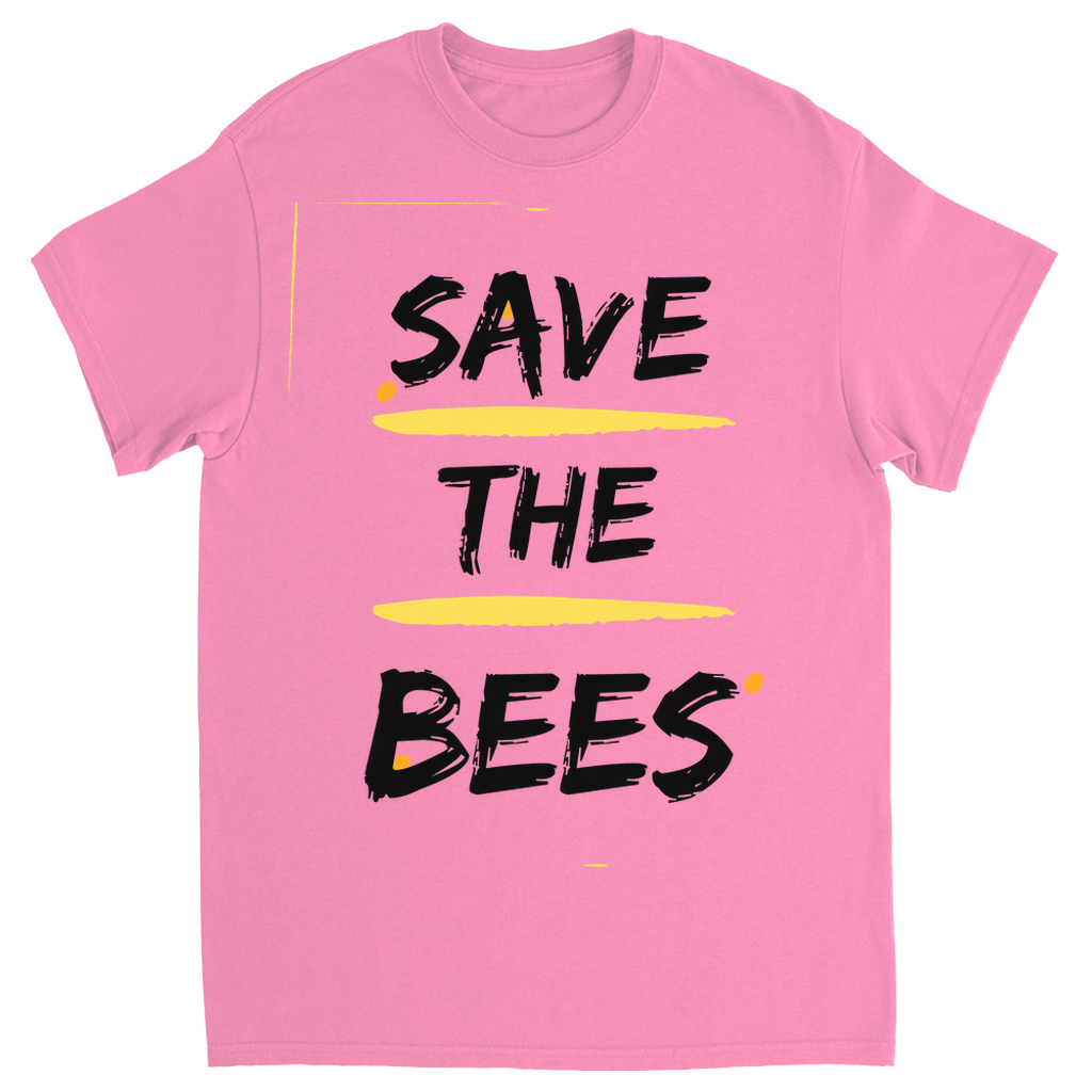Save the Bees Outlined Unisex Adult T-Shirt Azalea Shirts & Tops