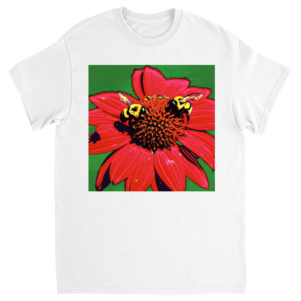 Red Sun Bee T-Shirt White Shirts & Tops apparel