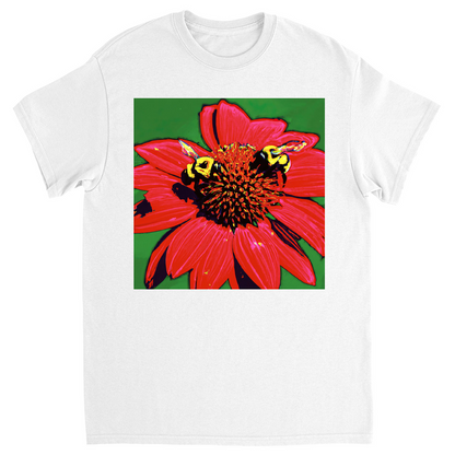 Red Sun Bee T-Shirt White Shirts & Tops apparel