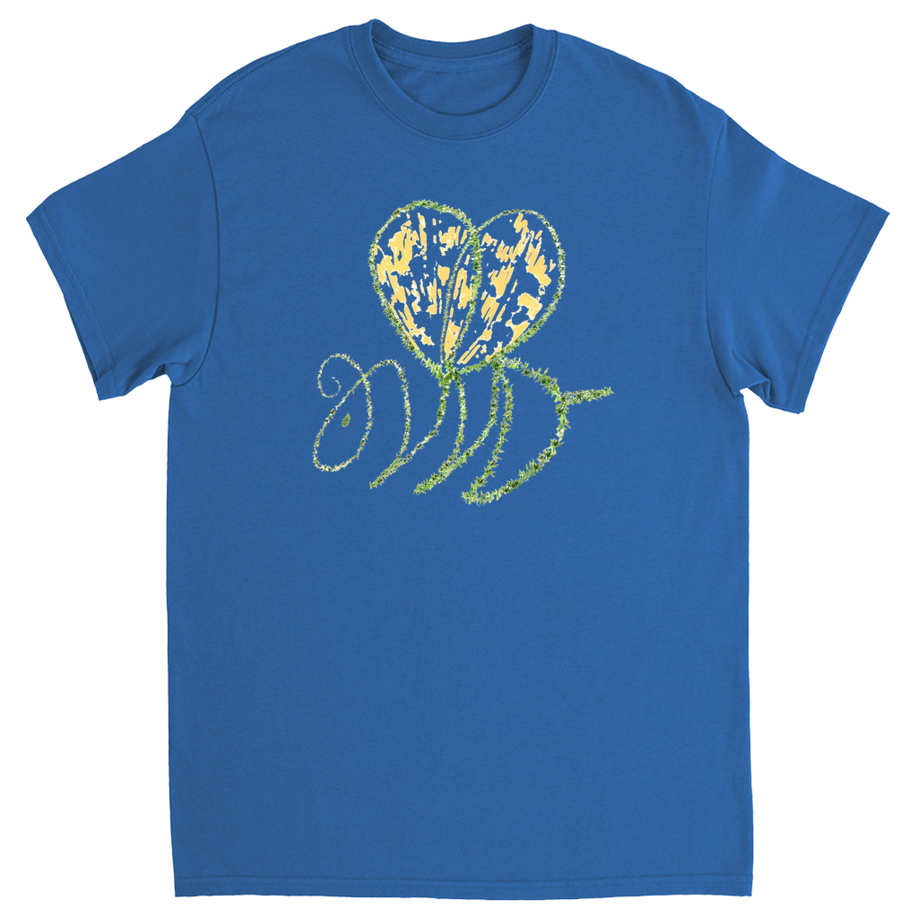 Leaf Bee Unisex Adult T-Shirt Royal Shirts & Tops apparel
