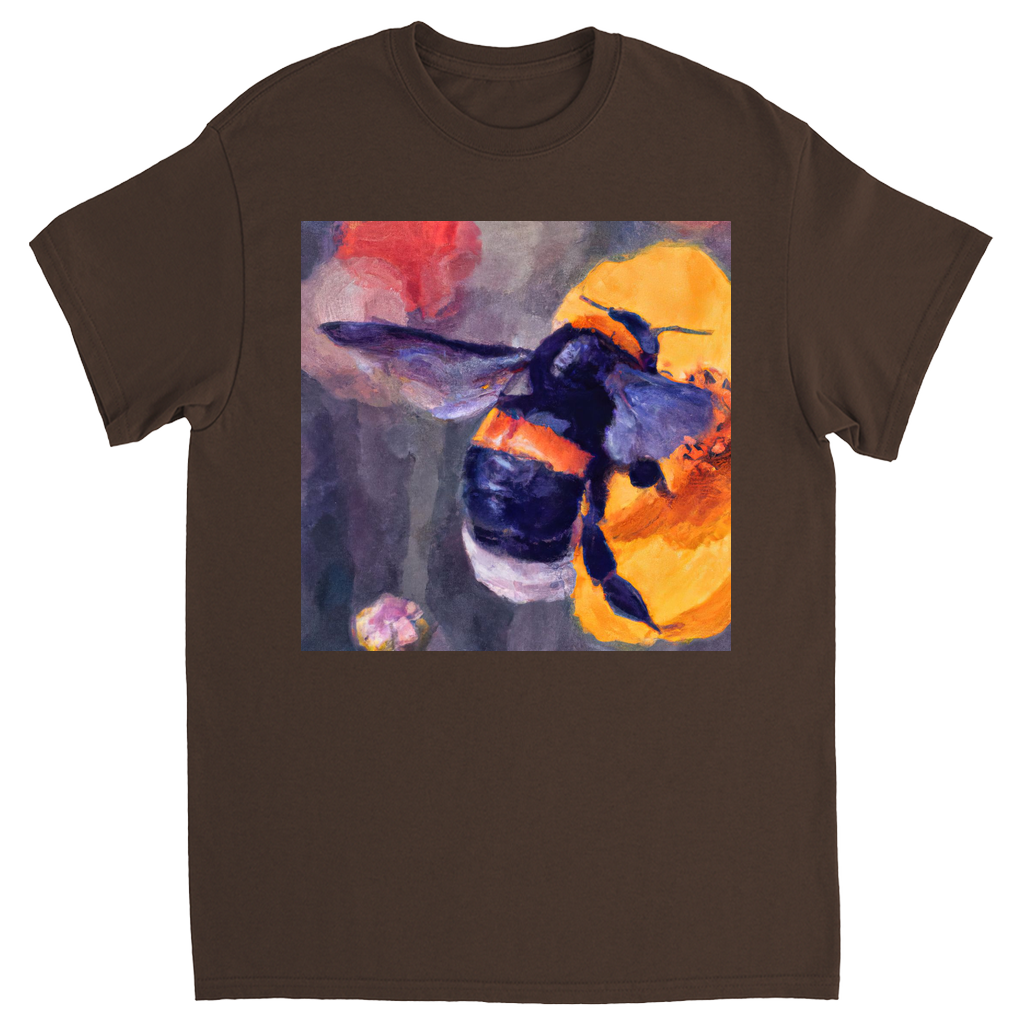 Color Bee 5 Unisex Adult T-Shirt Dark Chocolate Shirts & Tops apparel Color Bee 5
