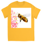 Rustic Bee Gathering Unisex Adult T-Shirt Gold Shirts & Tops apparel