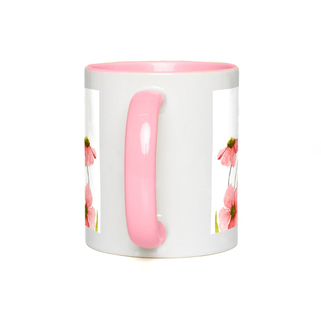 Classic Watercolor Bee with Pink Flowers Accent Mug Coffee & Tea Cups gifts