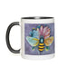Pastel Dreams Bee Accent Mug 11 oz White with Black Accents Coffee & Tea Cups gifts Pastel Dreams Bee