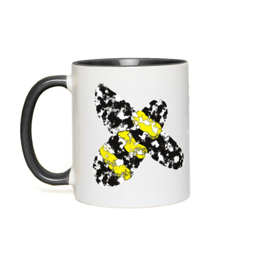 Graphic Bee Accent Mug 11 oz White with Black Accents Coffee & Tea Cups gifts